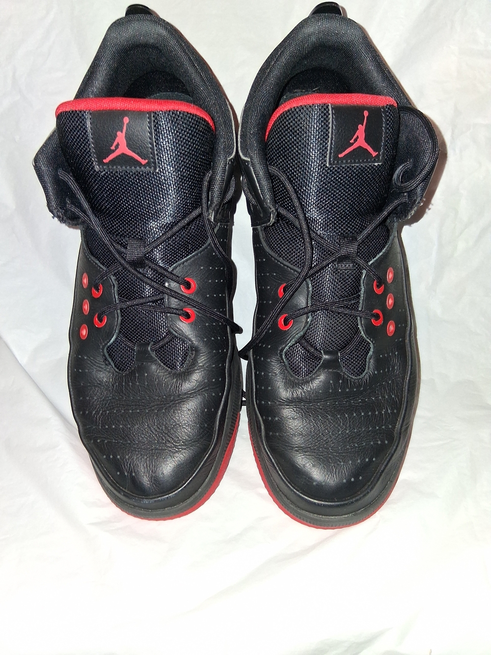 Nike Air Jordan Black and Red Sneakers